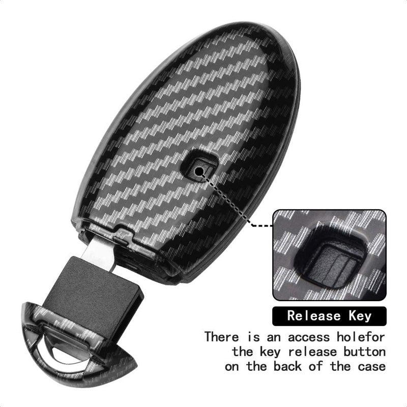 TANGSEN Smart Key Fob Case Grey Brushed Black Silicone Cover Compatible with Infiniti JX35 Q50 Q60 QX56 QX60 QX80 for Nissan Altima Armada Maxima Murano Pathfinder Rogue 5 Button Keyless Entry Remote - Image 5